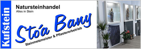 Stoa Bany in Kufstein Steinmetz Steinmetzmeister Grabanlagen Grabsteine Urnensteine