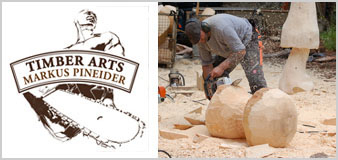 PINEIDER MARKUS Holzskulpturen Holzschnitzkunst mit der Motorsäge Wildschönau Tirol